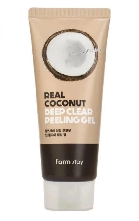 FarmStay Пилинг-гель с кокосом Real Coconut Deep Clear Peeling, 100 мл